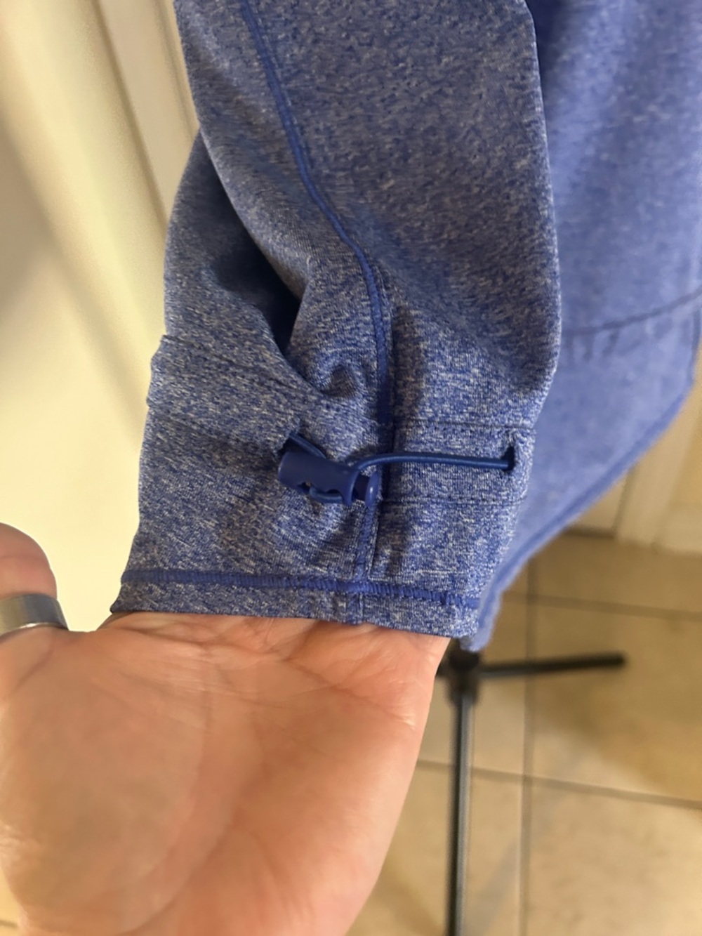 32 Degrees Heathered Blue Performance Racerback Tank - Picture 2 of 5